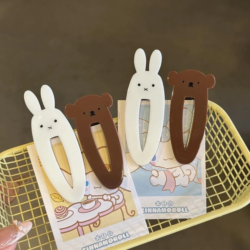 Cute Ins Style Japanese Miffy Rabbit Brown Bear Hairpin Sweet Girl's Heart Niche All-match Duckbill Hairpin Female Cute Ins Style Japanese Miffy Rabbit Brown Bear Hairpin Sweet Girl's Heart Niche All-match Duckbill Hairpin Female