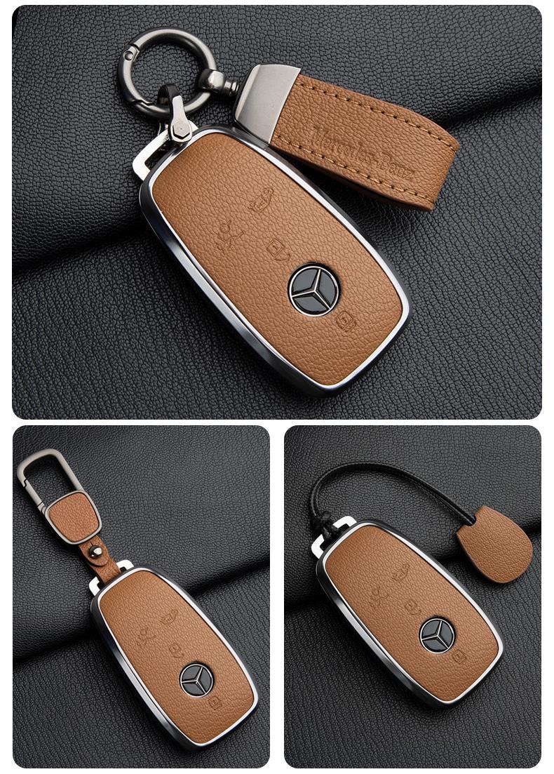 Suitable for the New Mercedes-Benz Vito Key Cover Genuine Leather 24 Models V300L Premium Version Vito V-Class V260 High-End Shell