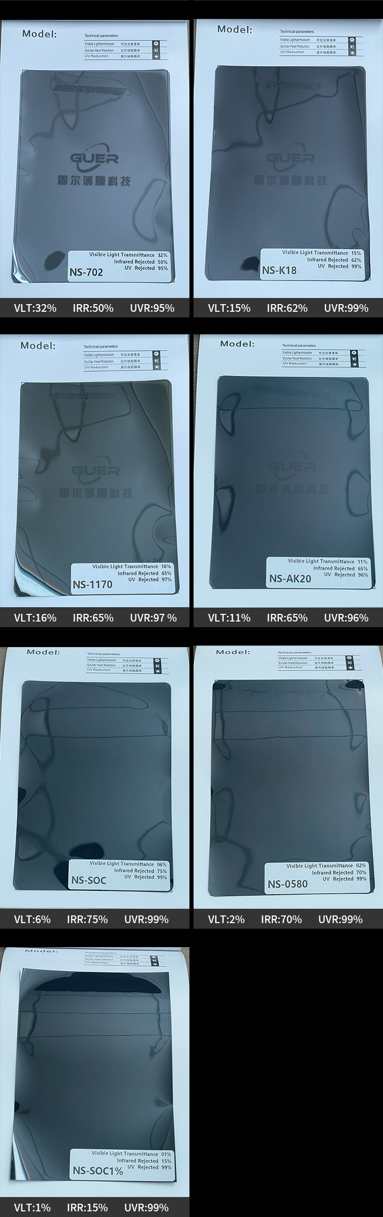 Car Insulation Film 2Ply Glass Explosion-Proof Film Car Front Side Shield Solar Film 4S Store 30.1m Whole Roll Wholesale