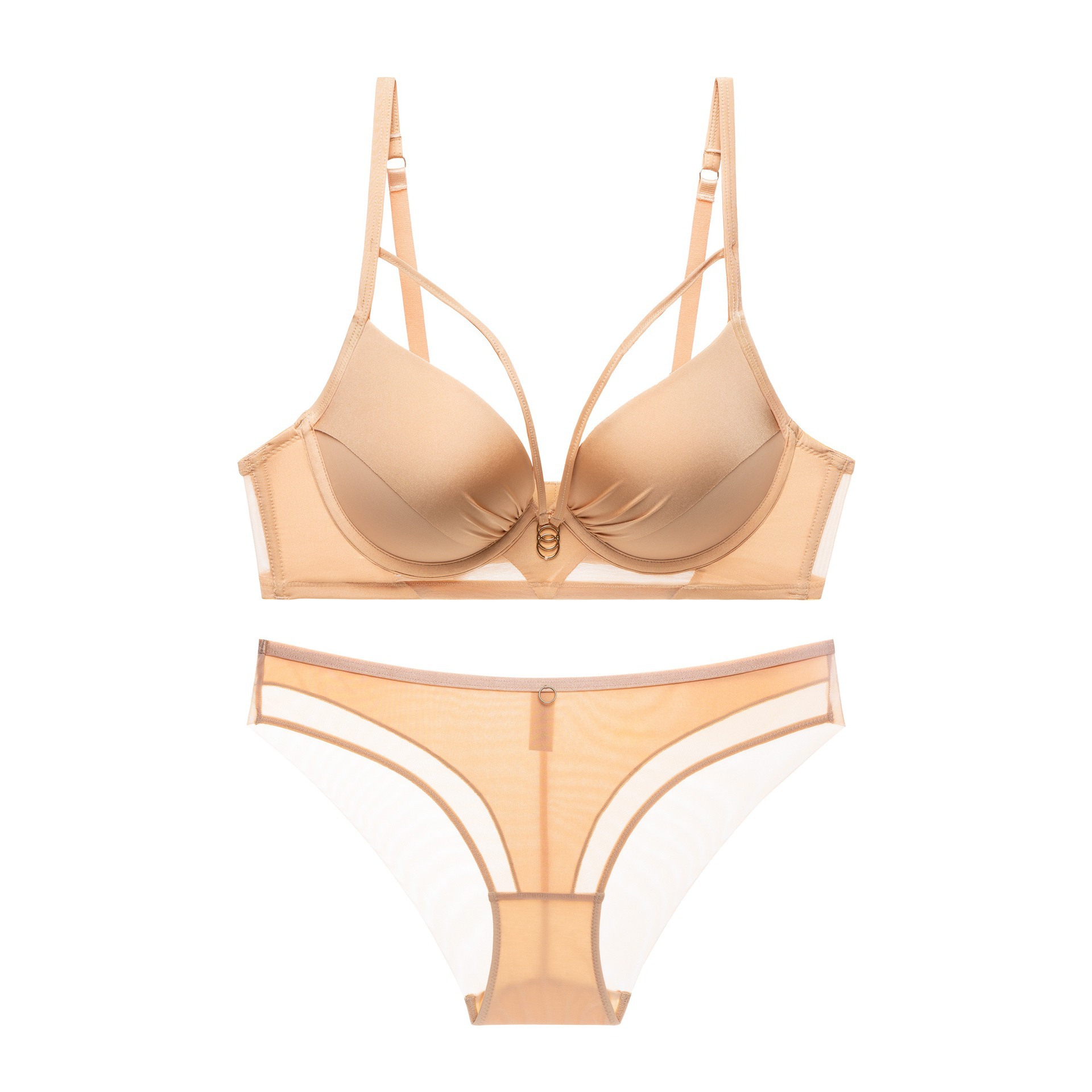 Nuovo set di reggiseni con raccolta di anelli in acciaio per biancheria intima da donna di grandi dimensioni, origine Foshan_voghion.com