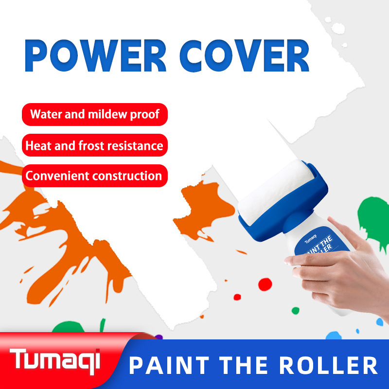 大滚筒漆水性多彩乳胶漆白色墙面修补漆水乳型净味涂料翻新修复