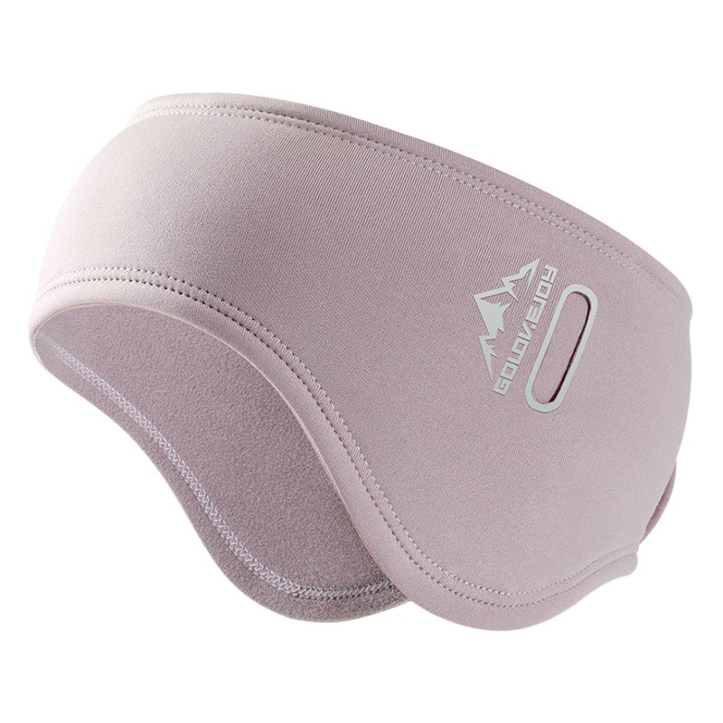 Invierno deportes al aire libre gafas agujero orejeras térmicas banda de pelo de doble uso de los hombres y las mujeres de lana forrado a prueba de frío a prueba de viento orejeras