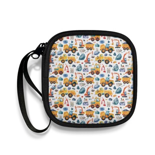 Headset Storage Bag Coin Purse Mini airpods Cross-border Printed Earphone Case Cartoon Car Handbag