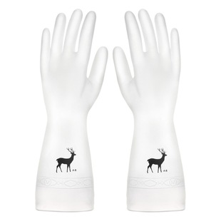 Dishwashing Gloves Women's Durable Household Kitchen Latex Thickened Cleaning Artifact Household Washing Clothes Rubber Skin Waterproof