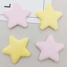 6.5cm双面超柔毛绒五角星配件DIY衣服玩具辅料星星布艺配饰材料