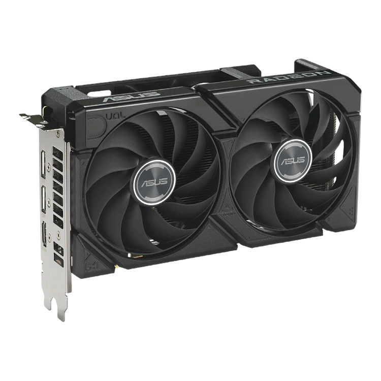 Графическая карта ASUS DUAL RX 9060 XT, 8 ГБ, двойной вентилятор, PCIe, компактная игровая/редакционная GPU