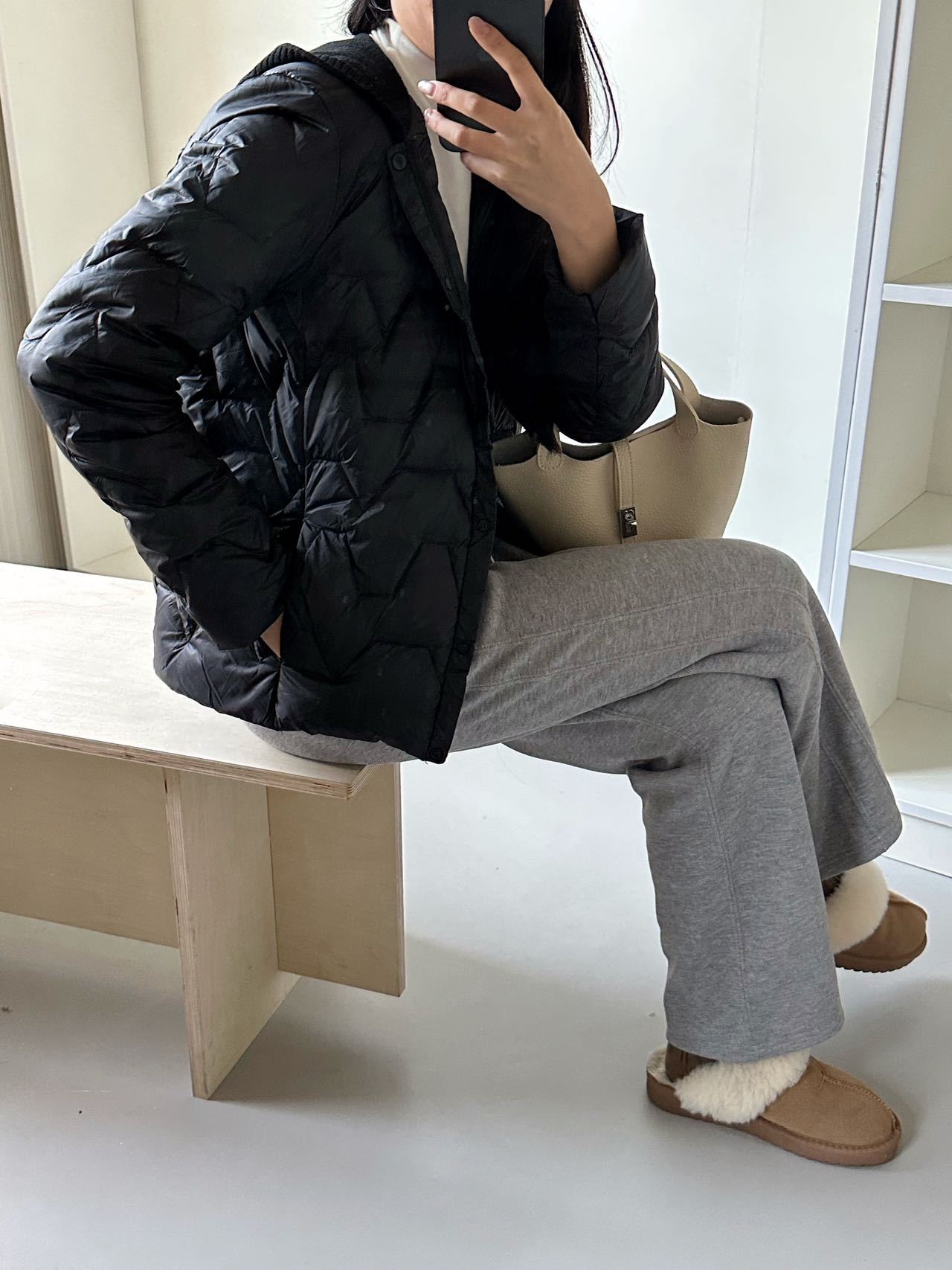 Cachemira encapuchada yoga chaqueta de plumón ligera mujer corta caliente empalme de moda exterior con chaqueta ligera