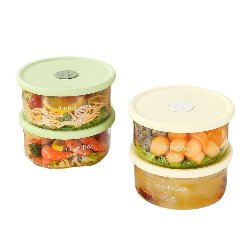 caja de almuerzo de vidrio de alto silicio de silicio caja de preservación resistente a altas temperaturas y calentamiento por microondas caja de almacenamiento y sellado para refrigerador caja de comidas de grado alimenticio