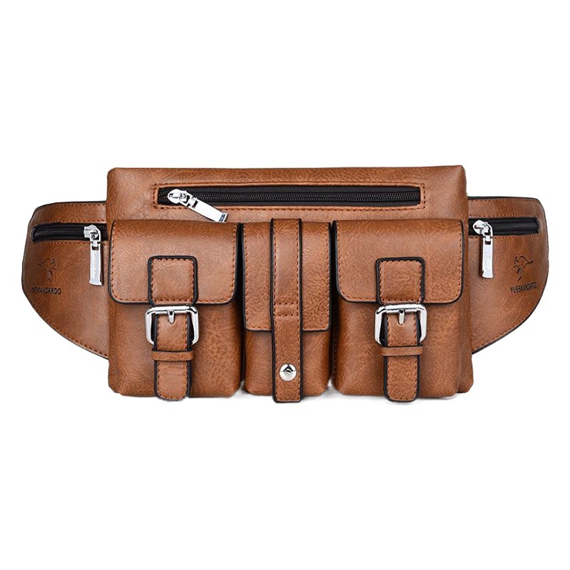 Men's Waist Bag, Men's Crossbody Bag, Chest Bag, Single Shoulder Bag, Popular Foreign Trade Item, Belt Pocket, Portable, Versatile, Casual Travel