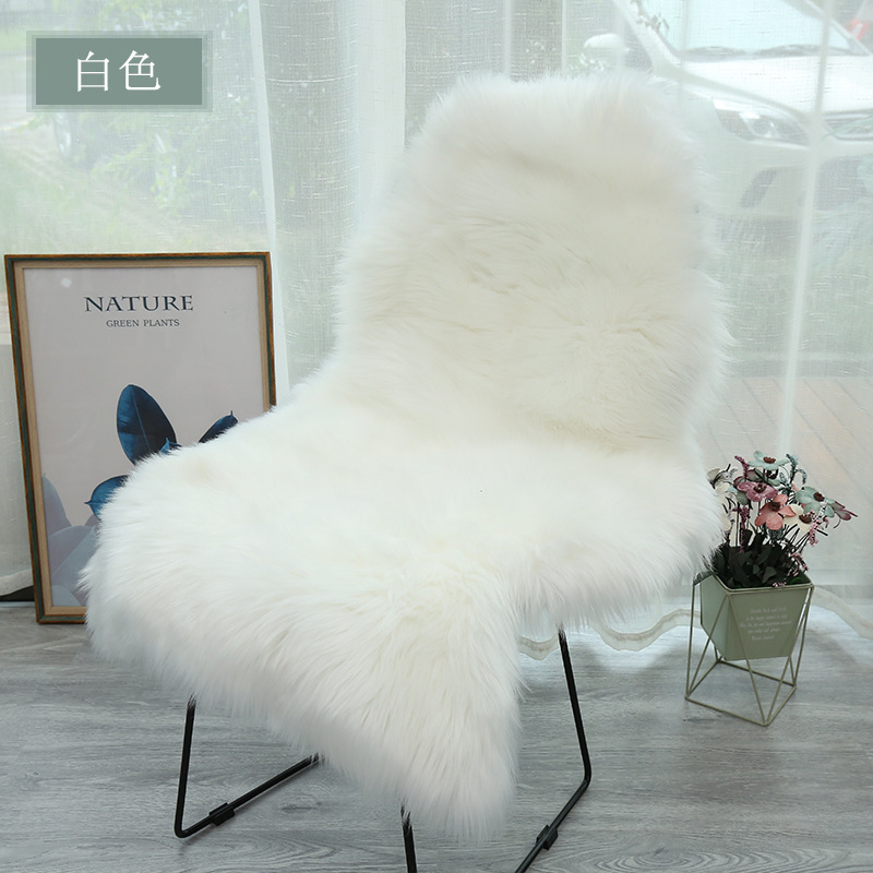 간단한 단색 양모 의자 매트 소파 카펫 사무실 침실 거실 두꺼운 베이 창 매트 제조 업체 도매