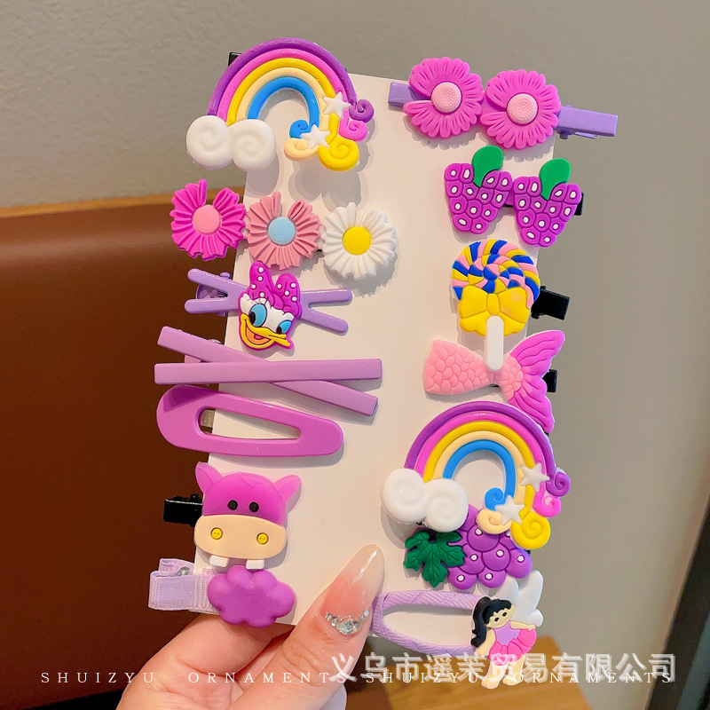 多巴胺儿童发夹女前额刘海夹鸭嘴夹头饰发卡碎发侧边卡子发饰夹子|undefined
