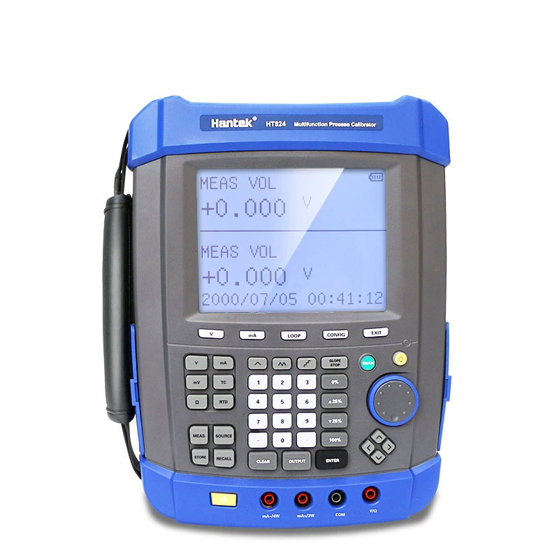 Многофункциональный процессный калибратор HantekHT824 высокоточное 5,5-разрядное измерение имитирует различные сопротивления термопары