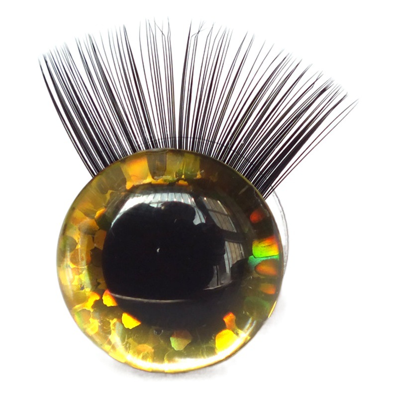 Pestañas ojos peces escalas flash accesorios de juguete seguridad Comercio Exterior ojos animales juguetes de peluche con pestañas