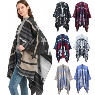 Women's Classic Style Lattice Polyester Tassel Scarf display picture 8