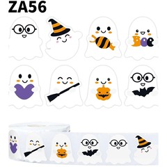 500 ロールハッピーハロウィン子供のおもちゃ動物ありがとう装飾ステッカーラベル