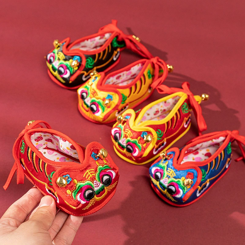 Обувь с тигровой головой младенца 1 год девочка-сокровище 100 дней