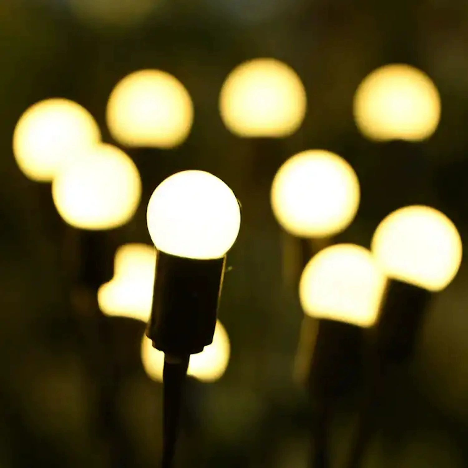 Solar powered 10-head firefly ground lamp, outdoor garden decorative lamp, villa lamp, lawn lamp, e-commerce best seller