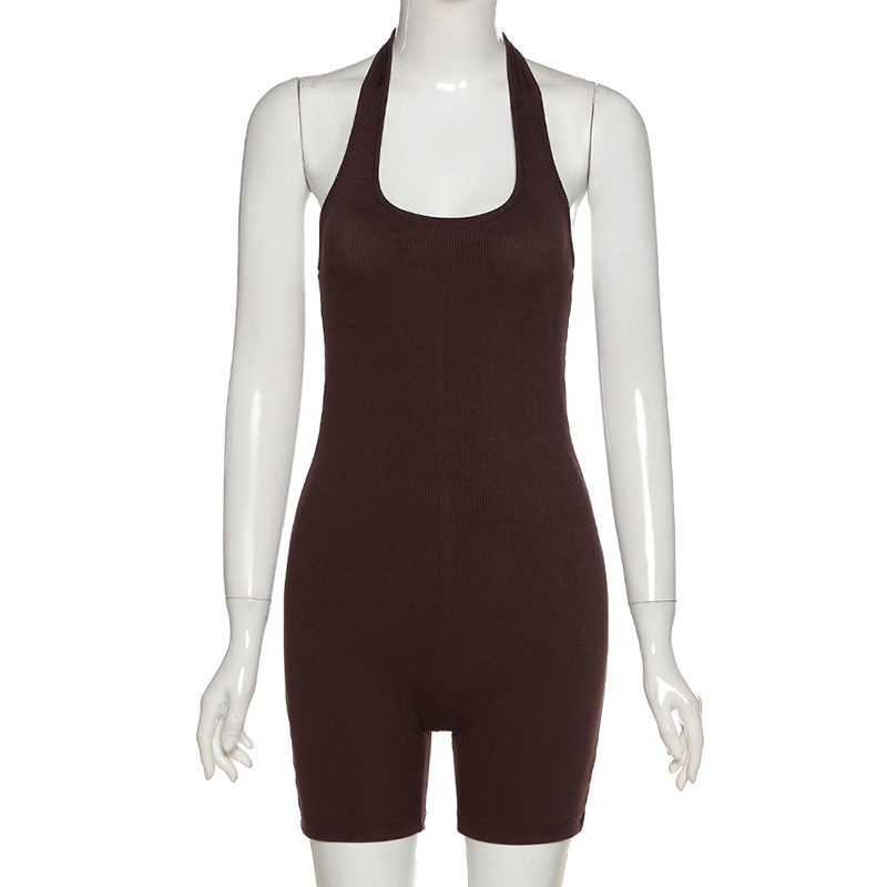 Stretchy Elasticity Wholesale Women's Sports Stripe Sleeveless Bodysuits