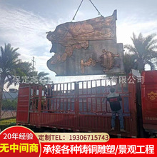 古代名人名医锻铜浮雕紫铜纯铜大型人物主题铜板画文化墙展馆装饰