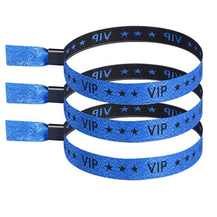 亚马逊跨境VIP闪粉腕带织唛VIP签到织唛手腕带派对演唱会必备热销-阿里巴巴