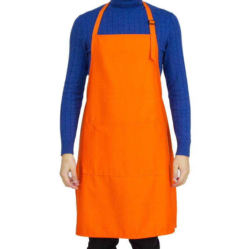 ポリエステル綿230 g重さ80/20エプロンオレンジ