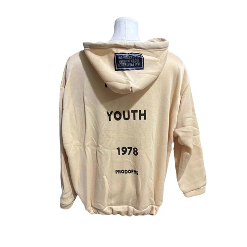 HOT Cec Women's Autumn Korean Style Medium Length Loose Hooded Oversize Cardigan Outerwear Ins Trend