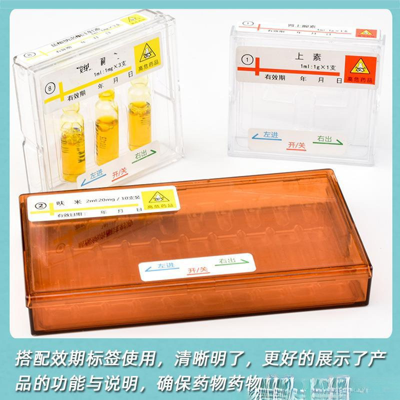 医院用避光针剂盒抢救车塑料盒药品收纳急救车密封遮光药物s管理|undefined