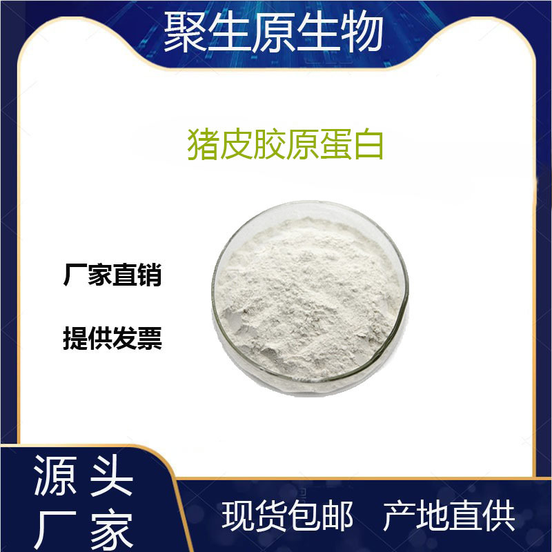 Pig Skin Collagen 99% Cosmetic Grade Collagen Polypeptide in Stock with Free Shipping, Bulk Purchase Preferred