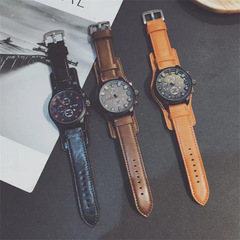 European and American niche men's trendy Korean version personalized student police special forces men's large dial calendar watch