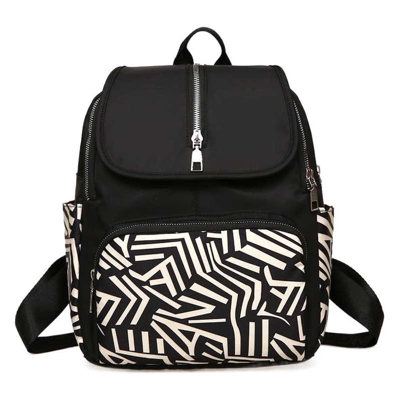 Estilo étnico chino de moda patrón impreso mochila de las mujeres de tela Oxford viaje de ocio ligero de gran capacidad mochila