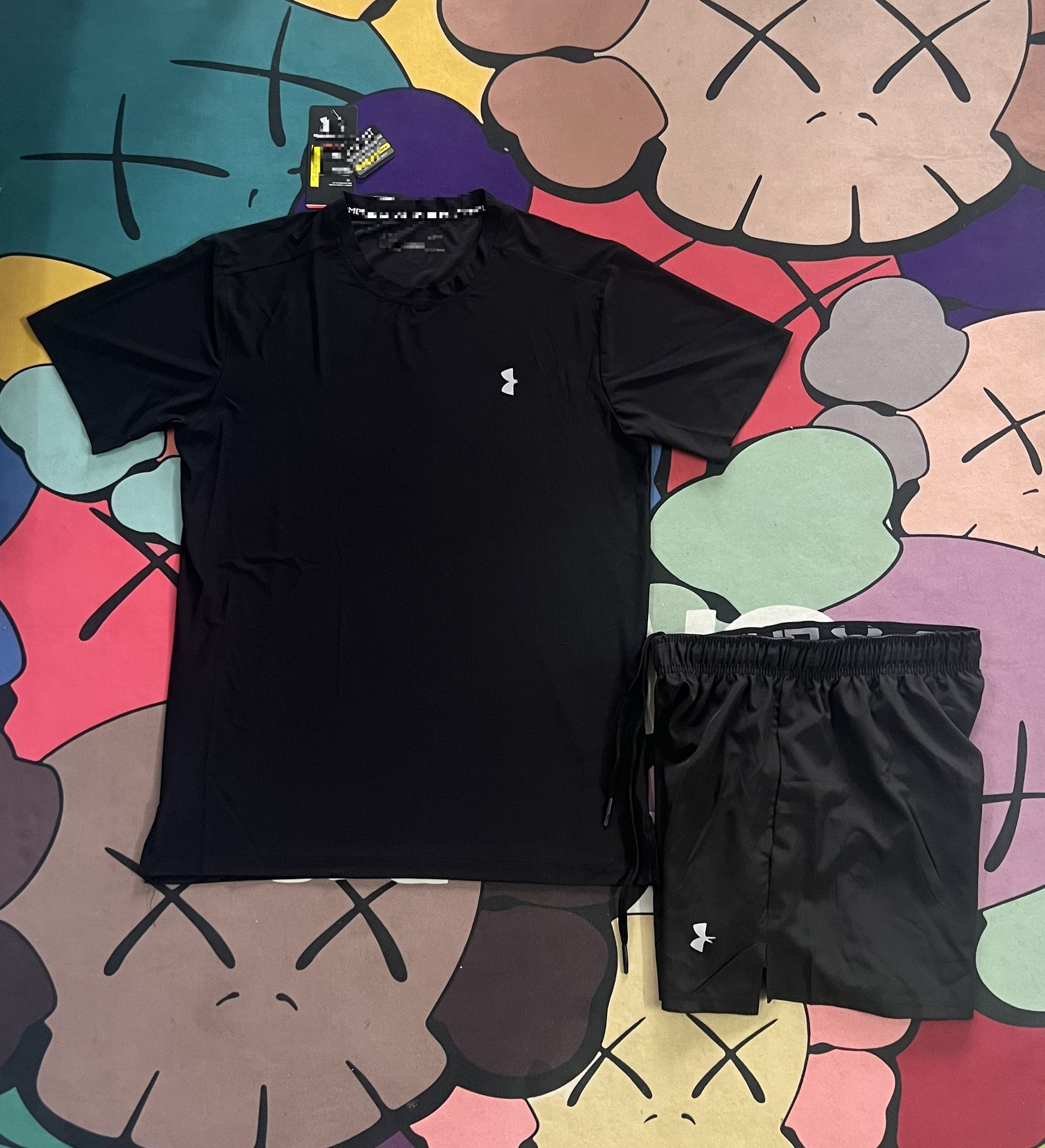 Conjunto Deportivo Secado Rápido para Hombre de 2 Piezas de Seda de Hielo Transpirable para Gimnasio y Correr