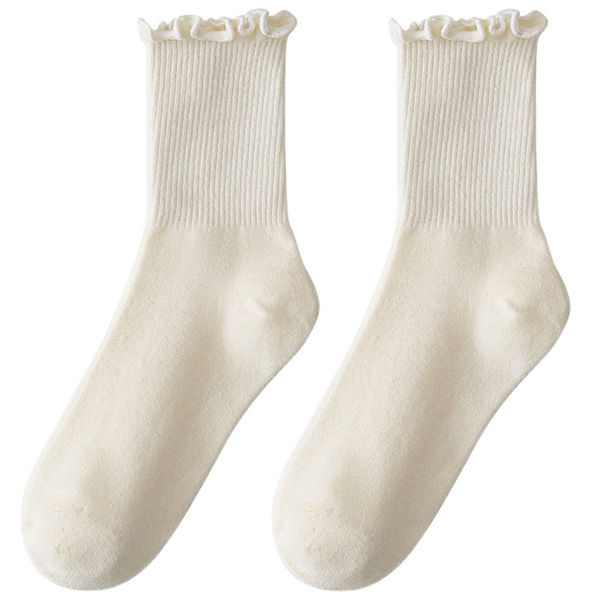 White thin Japanese Mary Jane shoes