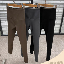 鲨鱼皮打底裤女外穿紧身高腰收腹提臀海藻绒空气秋冬棉瑜伽