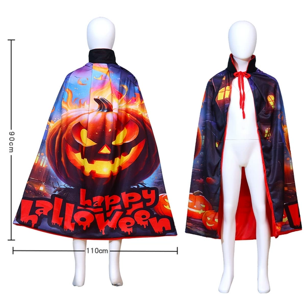 Stand Collar Flame Pumpkin-Children