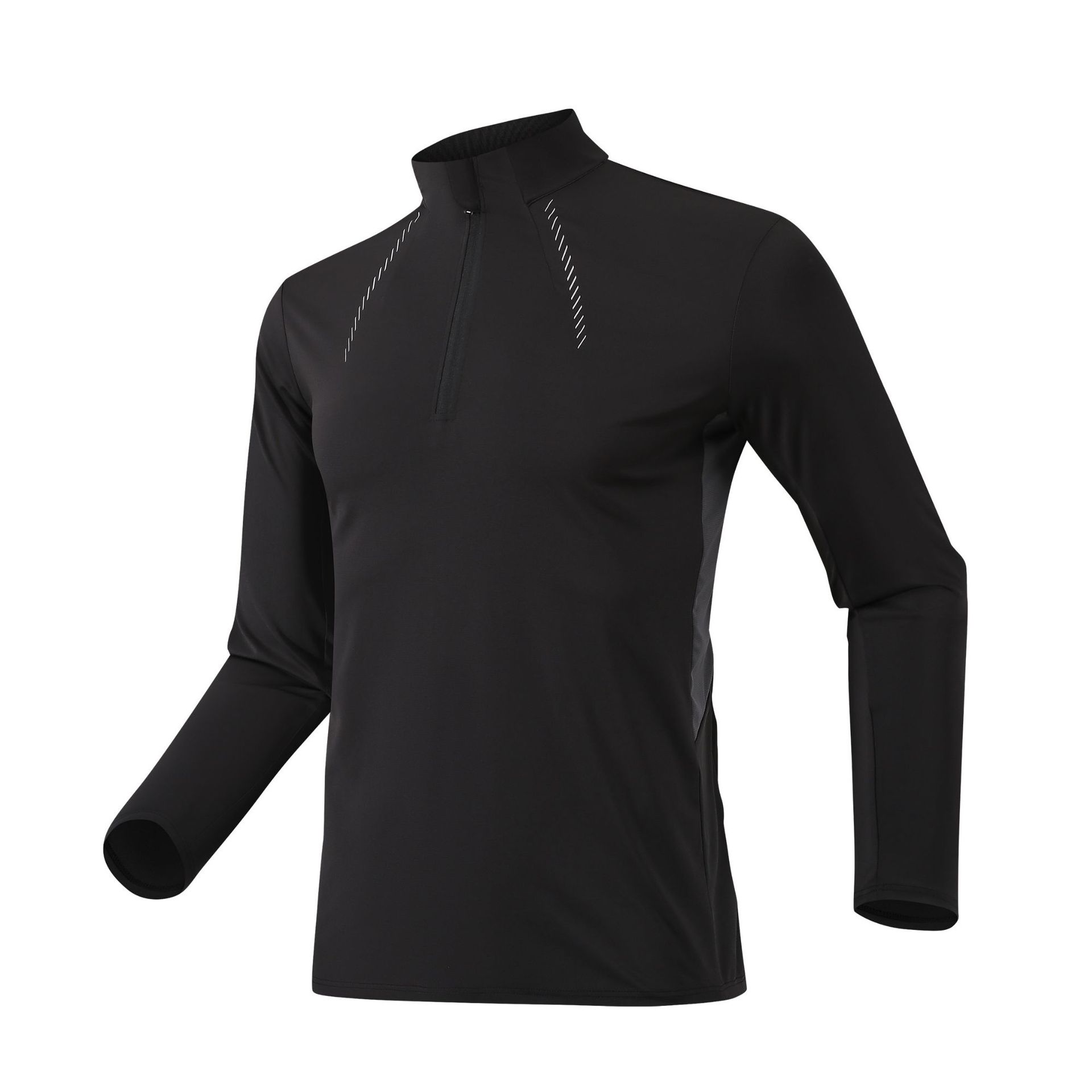Dijia protector solar medio cremallera rápida ropa de secado camiseta deportiva al aire libre hombre moda entrenamiento de bicicleta correr ropa de fitness