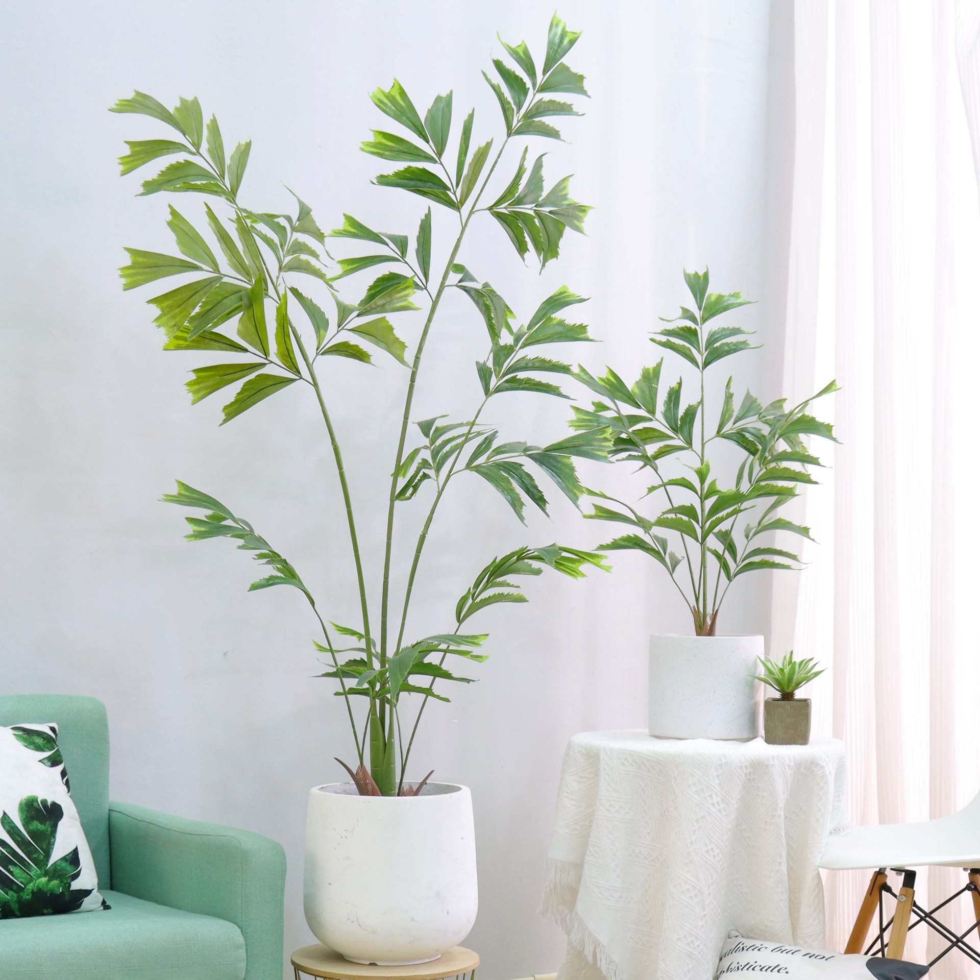 Internet celebridad estilo simple artificial planta verde cola de pez girasol árbol bonsai camping estilo biónico planta interior ventana decoración paisaje