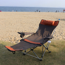 户外折叠躺椅沙滩休闲钓鱼椅便携式收纳午休椅露营自驾游椅子