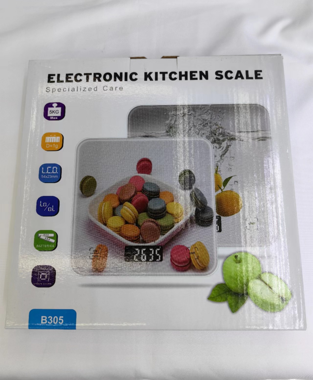 2023 nueva escala de horneado escala de frutas escala electrónica 7kg / 1g escala de cocina escala de vidrio