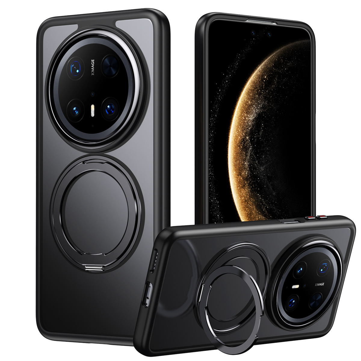 Suitable for Huawei Pura80Ultra Protective Case Mate80 Magnetic Rotating Stand Phone Case 70Pro Pivot Case