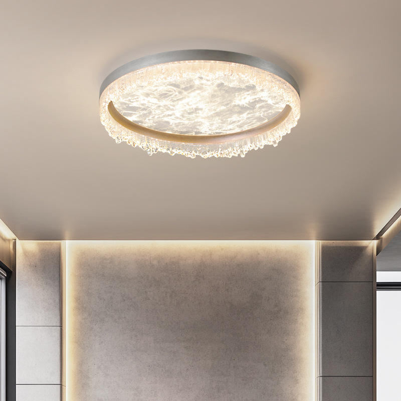 Lámpara de dormitorio minimalista, dormitorio principal, sensación simple y moderna, lujo ligero, 2025, nueva lámpara de techo LED, lámpara italiana para habitación