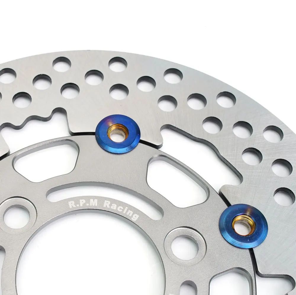 Motorcycle Electric Motorcycle Floating Brake Disc Colorful Ventilated Perforated Disc Brake Rotor 220*70mm Modified Brake Disc in Stock