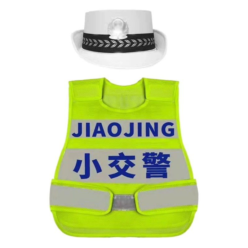 Детская маленькая дорожная полиция Светоотражающий жилет маленький полицейский жилет