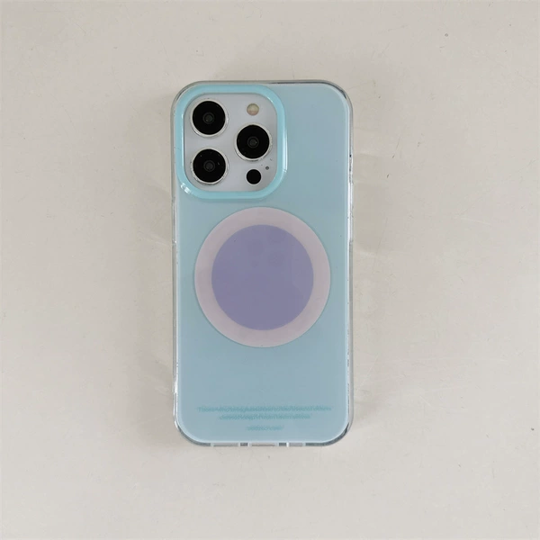 Bubble solid color magnetic suction-light blue