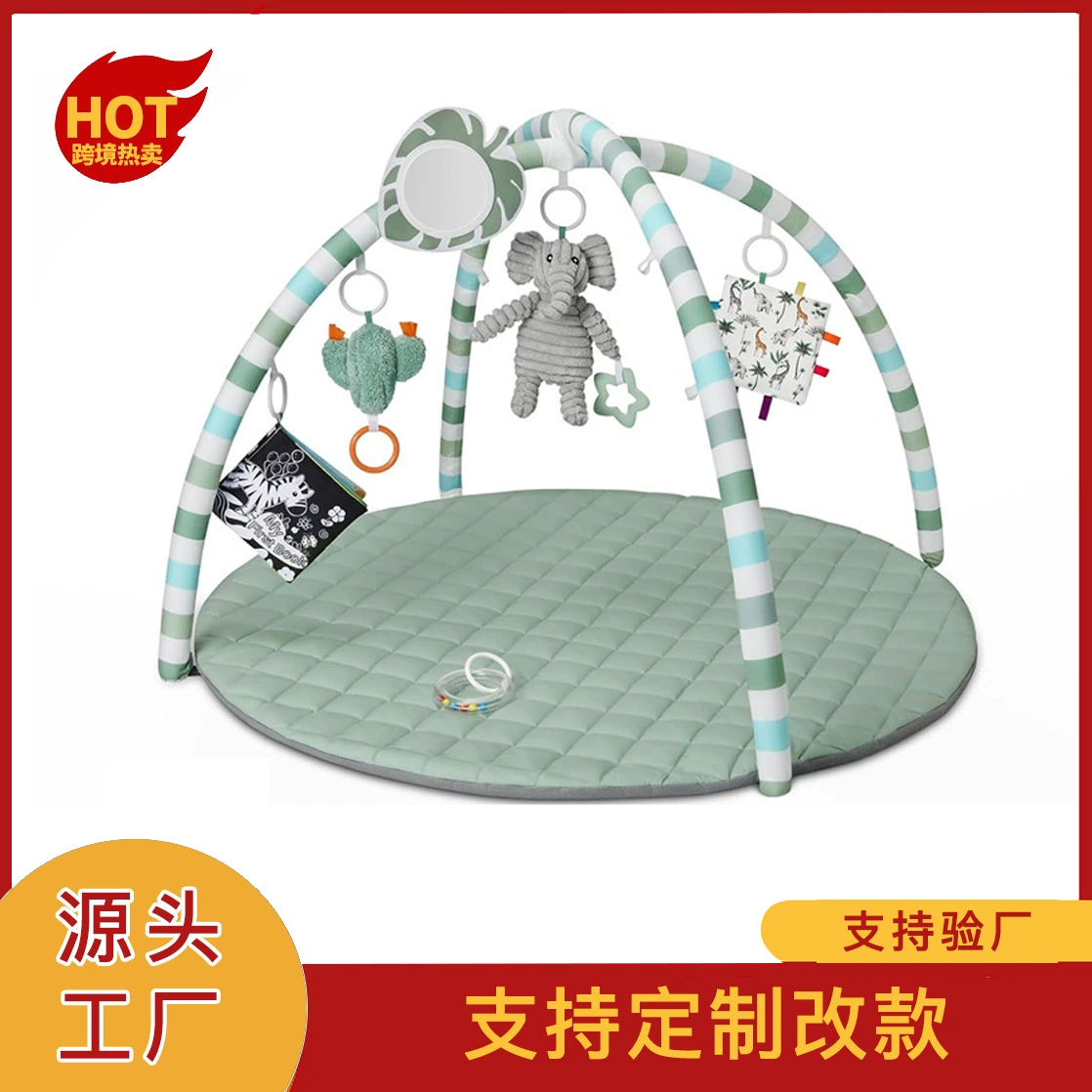 Новая подставка для фитнеса для младенцев, коврик для ползания, игровое одеяло, круглый коврик для ползания, тканевая подвеска для книги Amazon