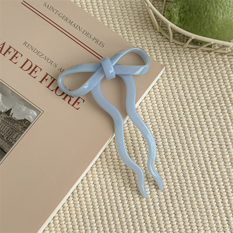 15g Weight Hairpin Hair Accessories Type 1 Piece Quantity Party, Festival Occasion Acetic acid sheets Material Bow Knot Pattern Women's Gender Princess, Sweet Style Women's Princess Sweet Bow Knot Acetic Acid Sheets Hairpin 6