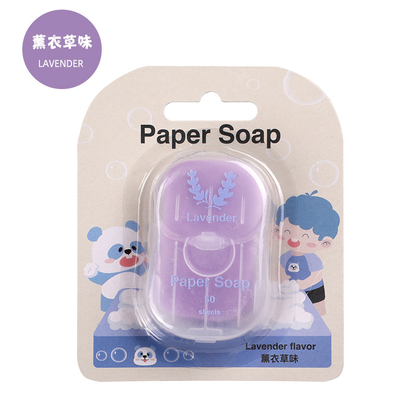 50 piezas de jabón portátil desechable al aire libre mini toalletes portátiles para viajes de uso común papel de jabón