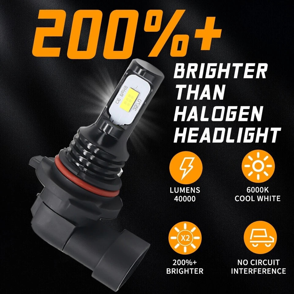 Lámpara de niebla delantera LED H11 9145 9005 80W CSP lámpara de niebla ultra brillante de alta potencia