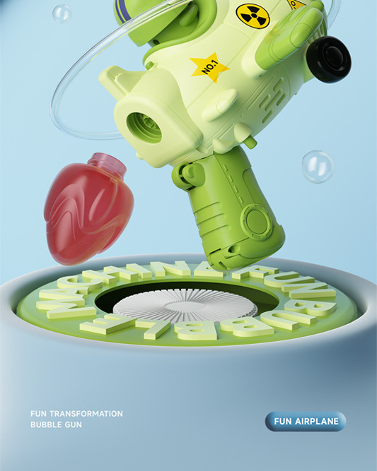 Handheld Machine 2025 Nieuw Model Internet-Beroemd Transformerend Vliegtuigpistool Volautomatisch Bellenblaasspeelgoed voor Kinderen_voghion.com