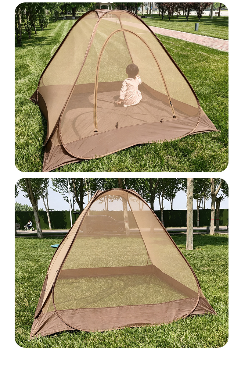 Wholesale in-stock outdoor mosquito net, portable tent for parks, family camping mosquito-proof mesh tent