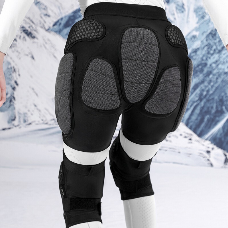 Ski Protective Gear, Hip Protection Shorts, Kevlar Anti-Fall Pants, Butt Pads, Knee Pads, Professional Men's and Women's Snowboard Equipment